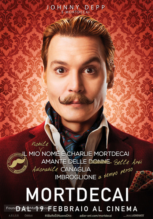 Mortdecai - Italian Movie Poster