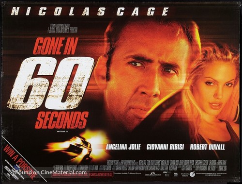 Gone In 60 Seconds - British Movie Poster