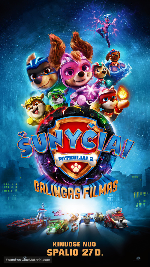 PAW Patrol: The Mighty Movie - Lithuanian Movie Poster