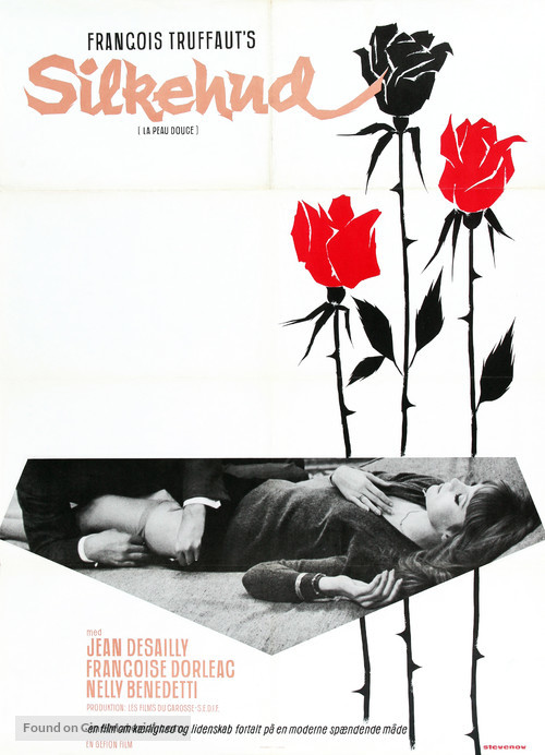 La peau douce - Danish Movie Poster