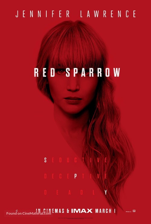 Red Sparrow - British Movie Poster
