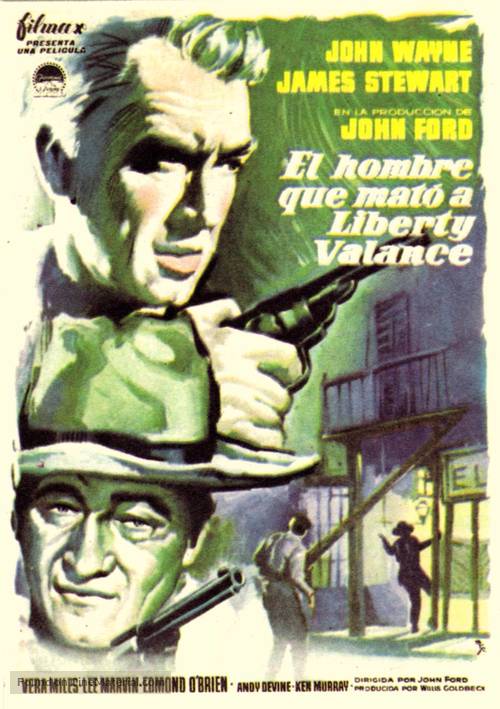 The Man Who Shot Liberty Valance - Spanish Movie Poster