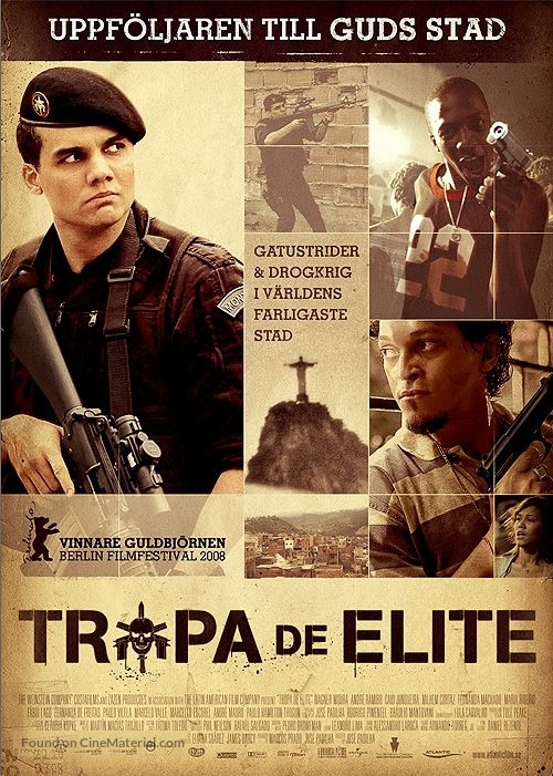 Tropa de Elite - Swedish Movie Poster