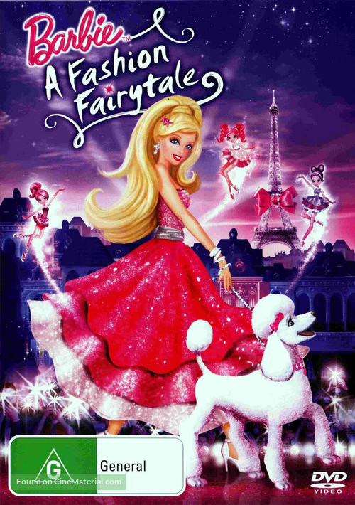 Barbie: A Fashion Fairytale - Australian DVD movie cover