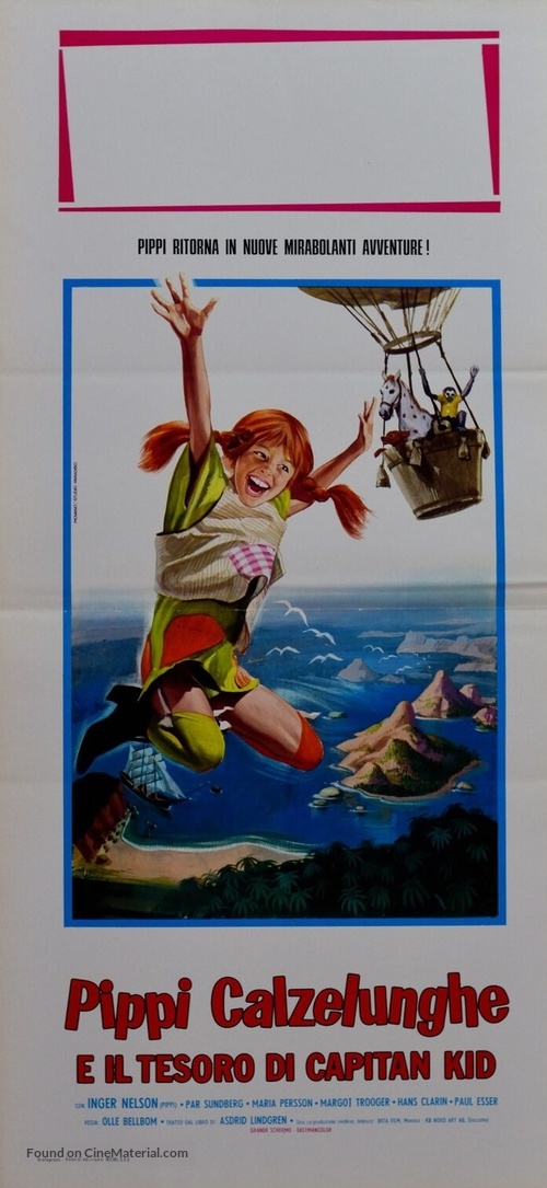 Pippi L&aring;ngstrump - Italian Movie Poster