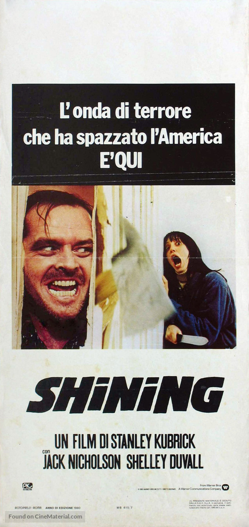 The Shining - Italian Movie Poster