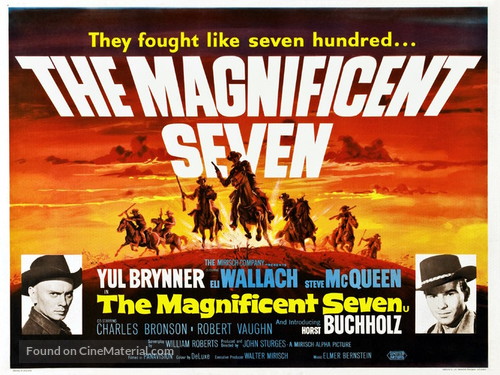 The Magnificent Seven - British Movie Poster