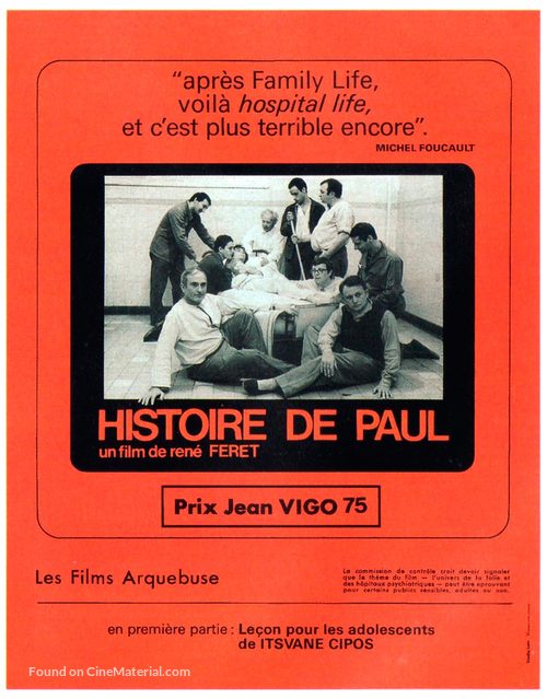 Histoire de Paul - French Movie Poster