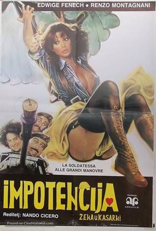 La soldatessa alle grandi manovre - Yugoslav Movie Poster