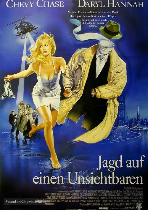 Memoirs of an Invisible Man - German Movie Poster