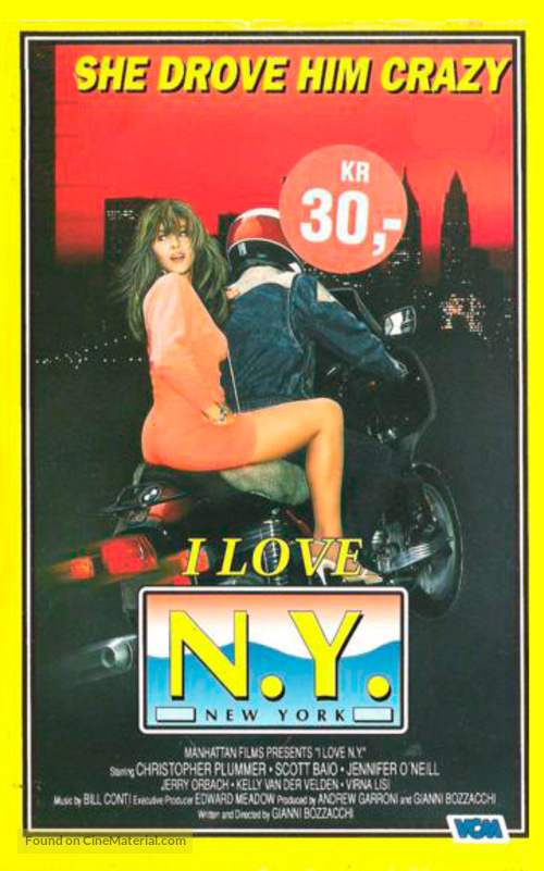 I Love N.Y. - Norwegian VHS movie cover