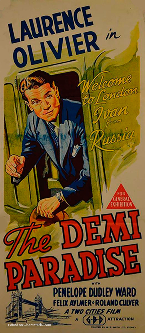 The Demi-Paradise - Australian Movie Poster