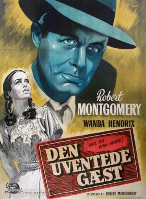 Ride the Pink Horse - Danish Movie Poster