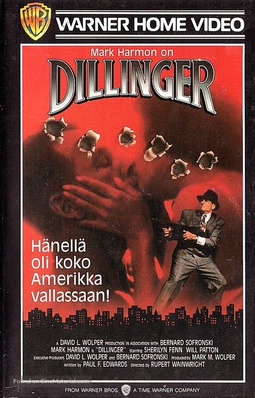 Dillinger - Finnish VHS movie cover