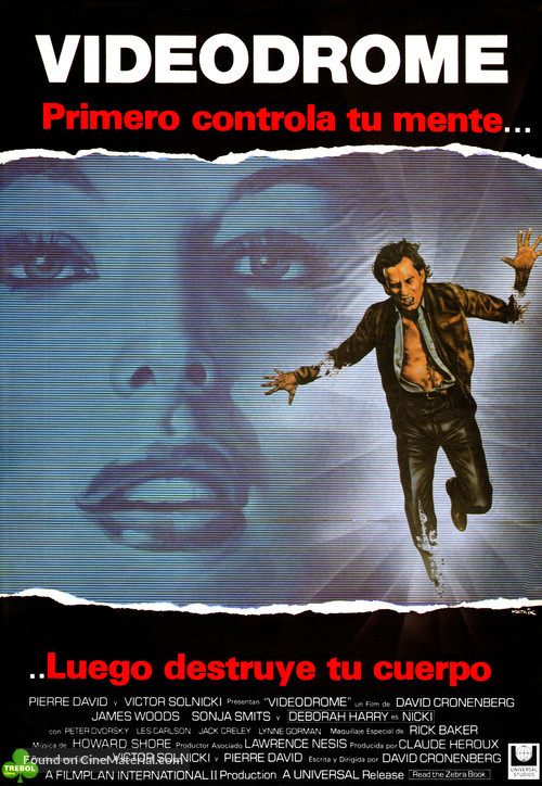 Videodrome - Spanish Movie Poster