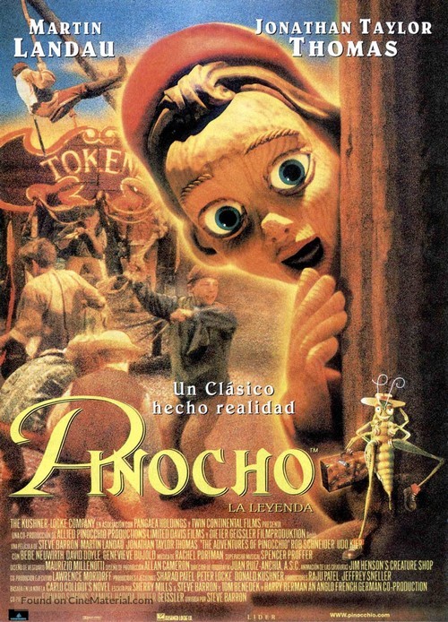 The Adventures of Pinocchio - Spanish Movie Poster