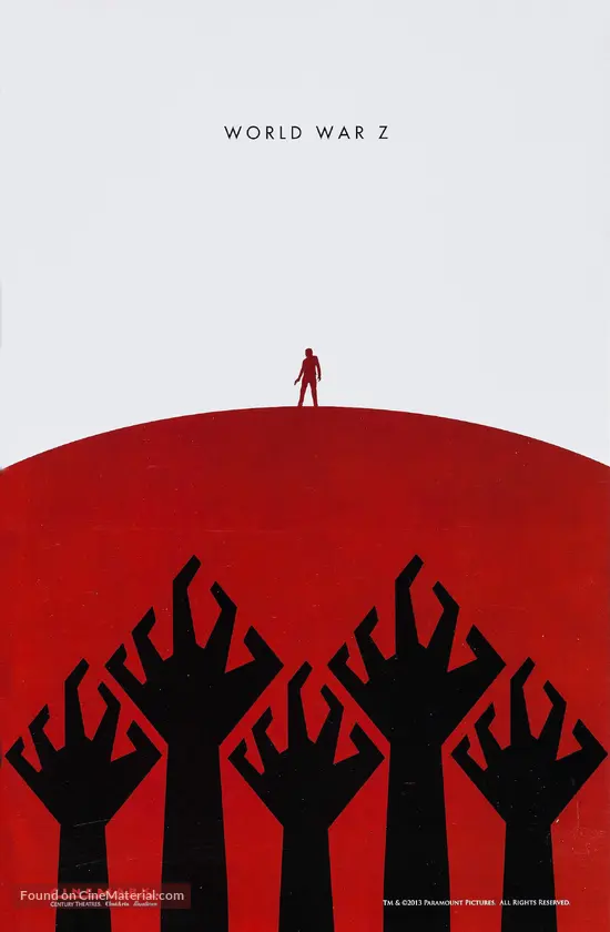 World War Z 13 Movie Poster World War Z 13 Movie Poster