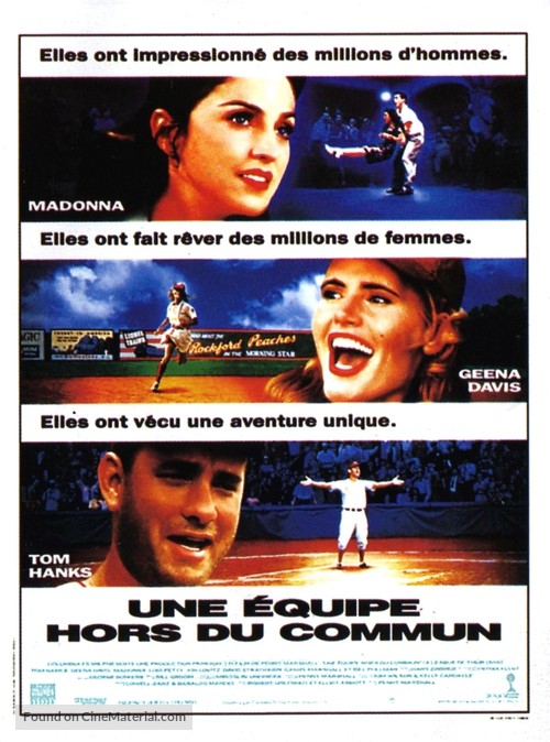 A League of Their Own - French Movie Poster