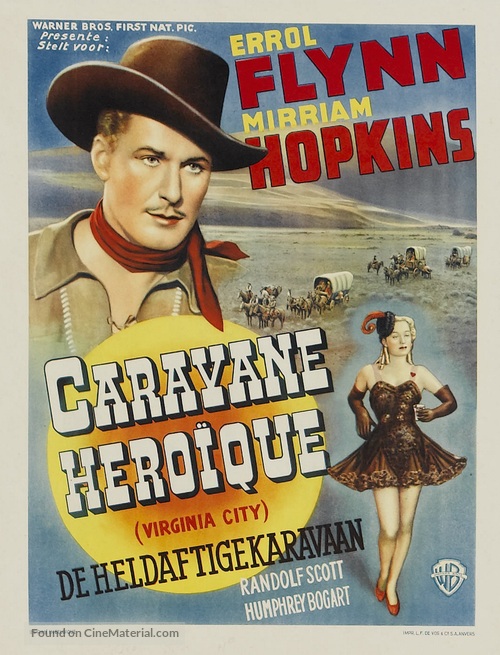 Virginia City - Belgian Movie Poster