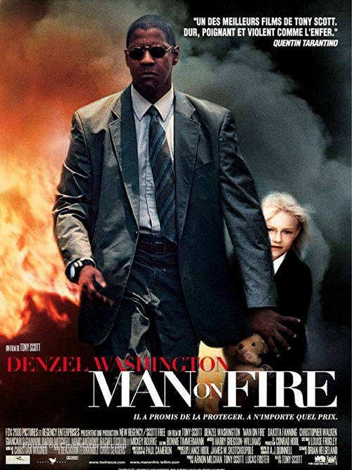 Man on Fire - French Movie Poster