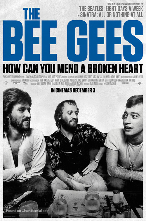 The Bee Gees: How Can You Mend a Broken Heart - British Movie Poster