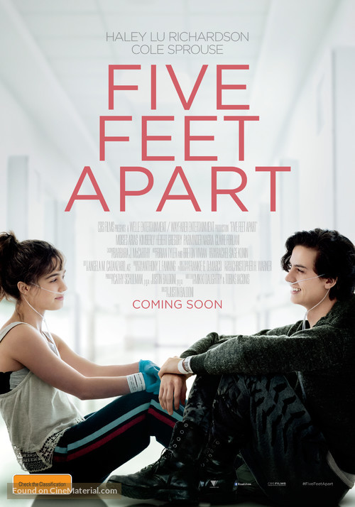 Five Feet Apart - Australian Movie Poster