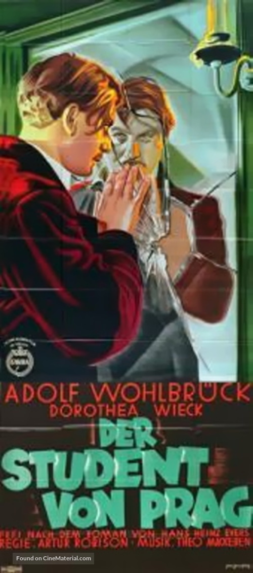 Der Student von Prag - German Movie Poster