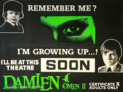 Damien: Omen II - British Advance movie poster