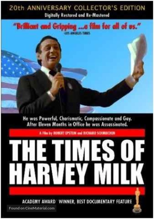 The Times of Harvey Milk - DVD movie cover