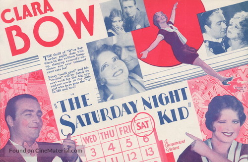 The Saturday Night Kid - poster
