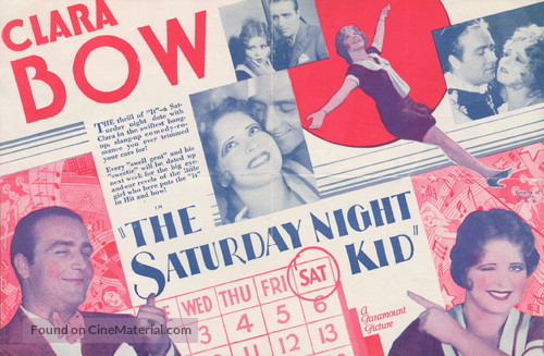 The Saturday Night Kid - poster