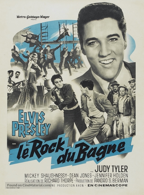 Jailhouse Rock - French Re-release movie poster
