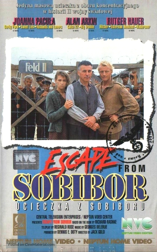 Escape From Sobibor - Polish VHS movie cover