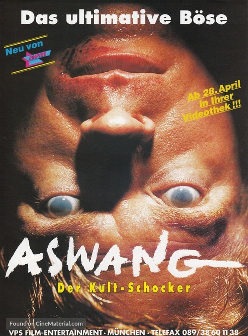 Aswang - German Video release movie poster