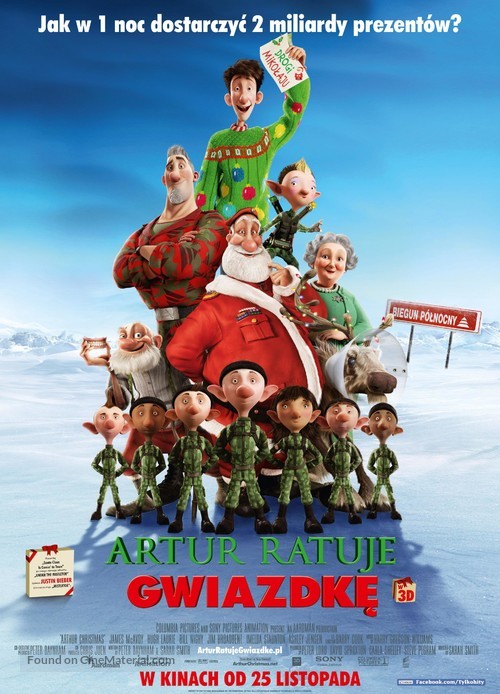 Arthur Christmas - Polish Movie Poster