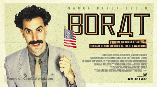 Borat: Cultural Learnings of America for Make Benefit Glorious Nation of Kazakhstan - Swiss Movie Poster