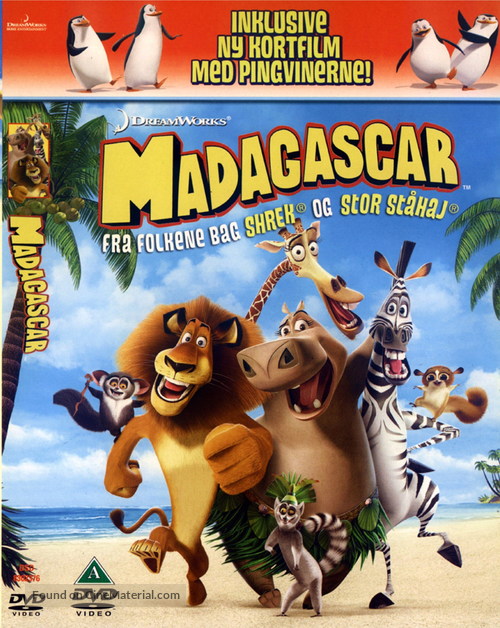 Madagascar - Danish DVD movie cover