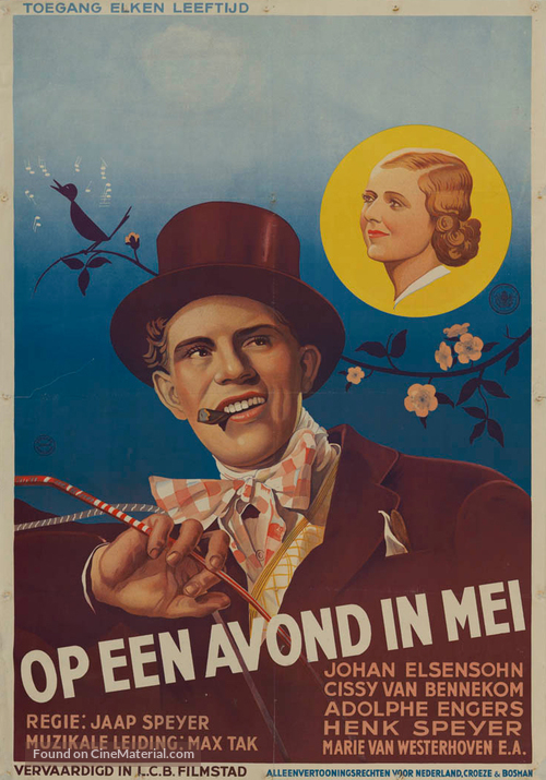 Op een avond in mei - Dutch Movie Poster