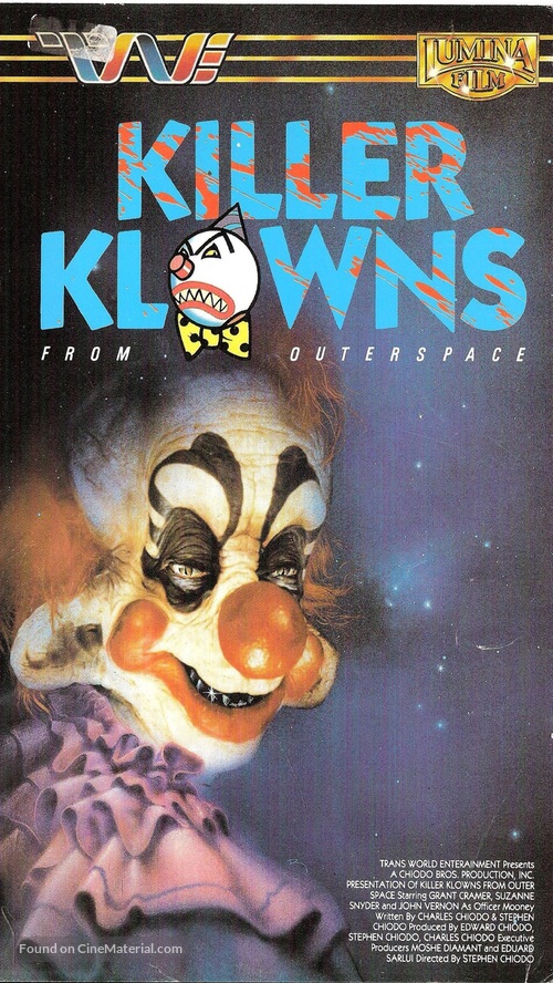 Killer Klowns from Outer Space - Dutch VHS movie cover