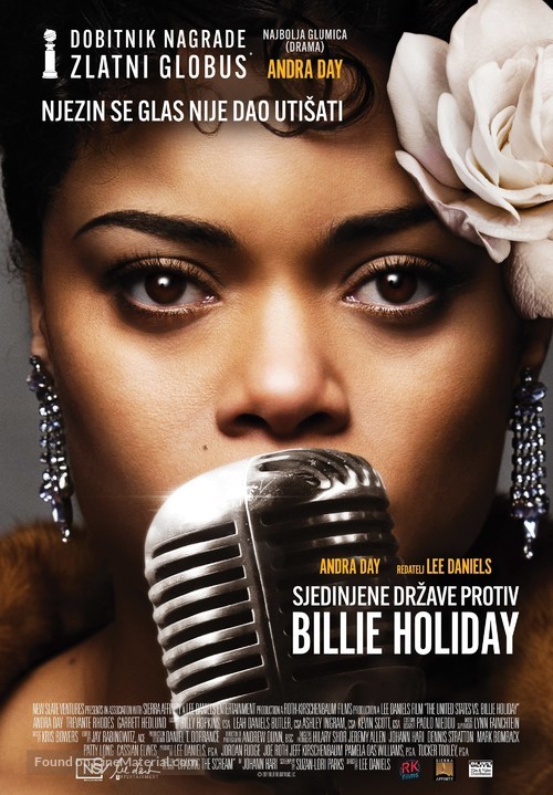 The United States vs. Billie Holiday - Croatian Movie Poster