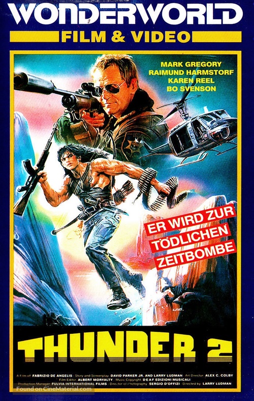 Thunder II - German VHS movie cover