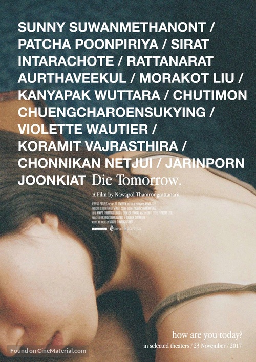 Die Tomorrow - Thai Movie Poster