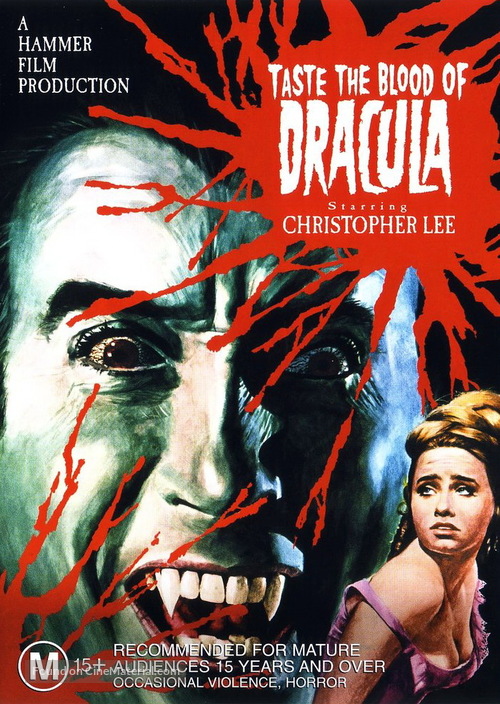 Taste the Blood of Dracula - Australian DVD movie cover