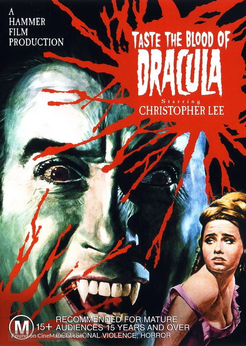 Taste the Blood of Dracula - Australian DVD movie cover