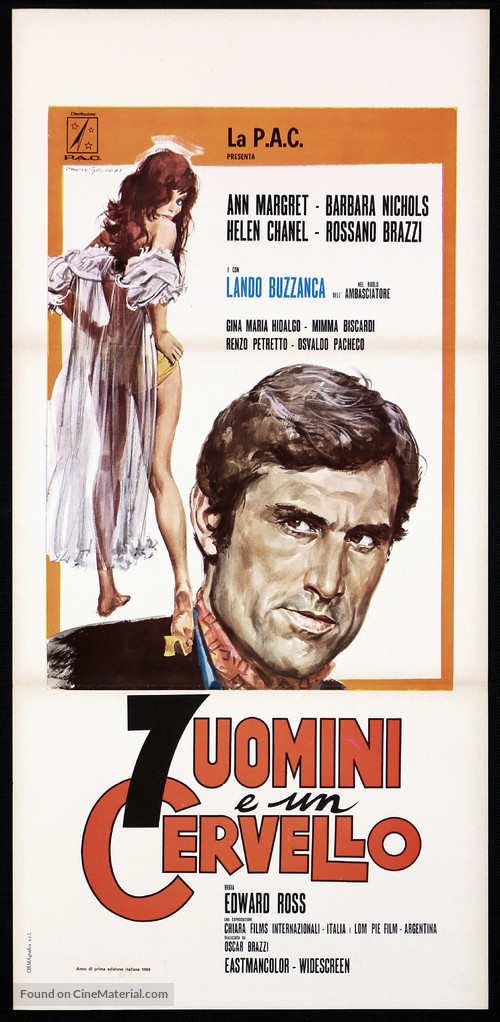 7 uomini e un cervello - Italian Movie Poster