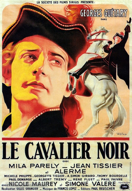 Le cavalier noir - French Movie Poster
