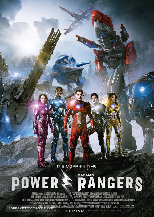 Power Rangers - German Movie Poster