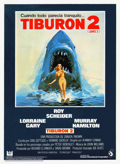 Jaws 2 - Spanish Movie Poster