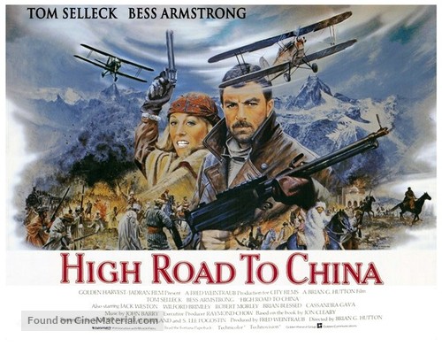 High Road to China - British Movie Poster