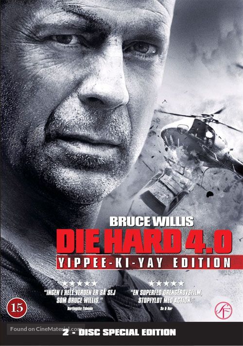 Live Free or Die Hard - Danish DVD movie cover